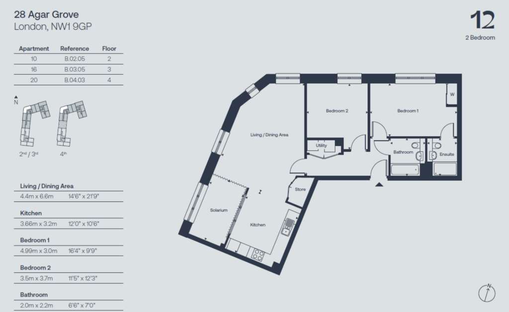 2 bedroom flat for sale - floorplan