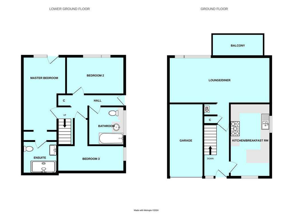 3 bedroom semi-detached house for sale - floorplan