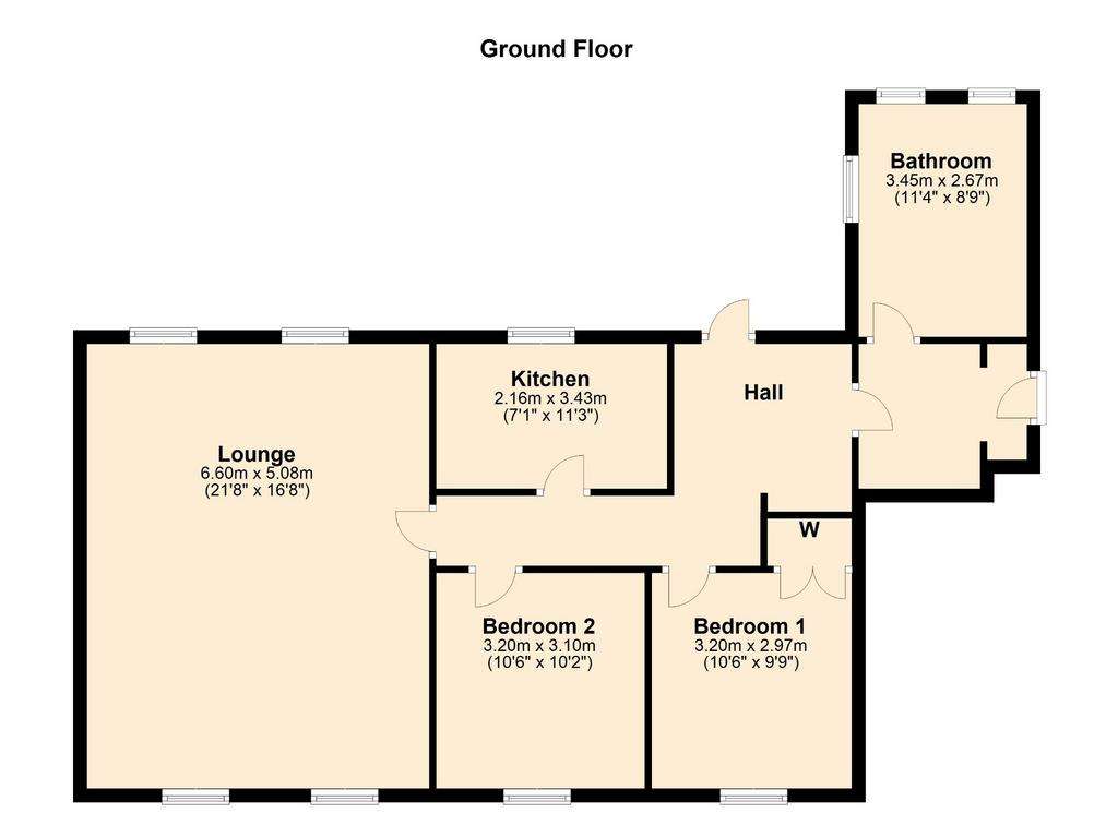 2 bedroom flat for sale - floorplan