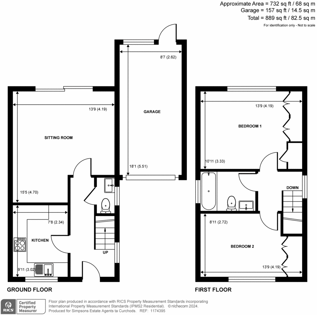 2 bedroom link-detached house for sale - floorplan