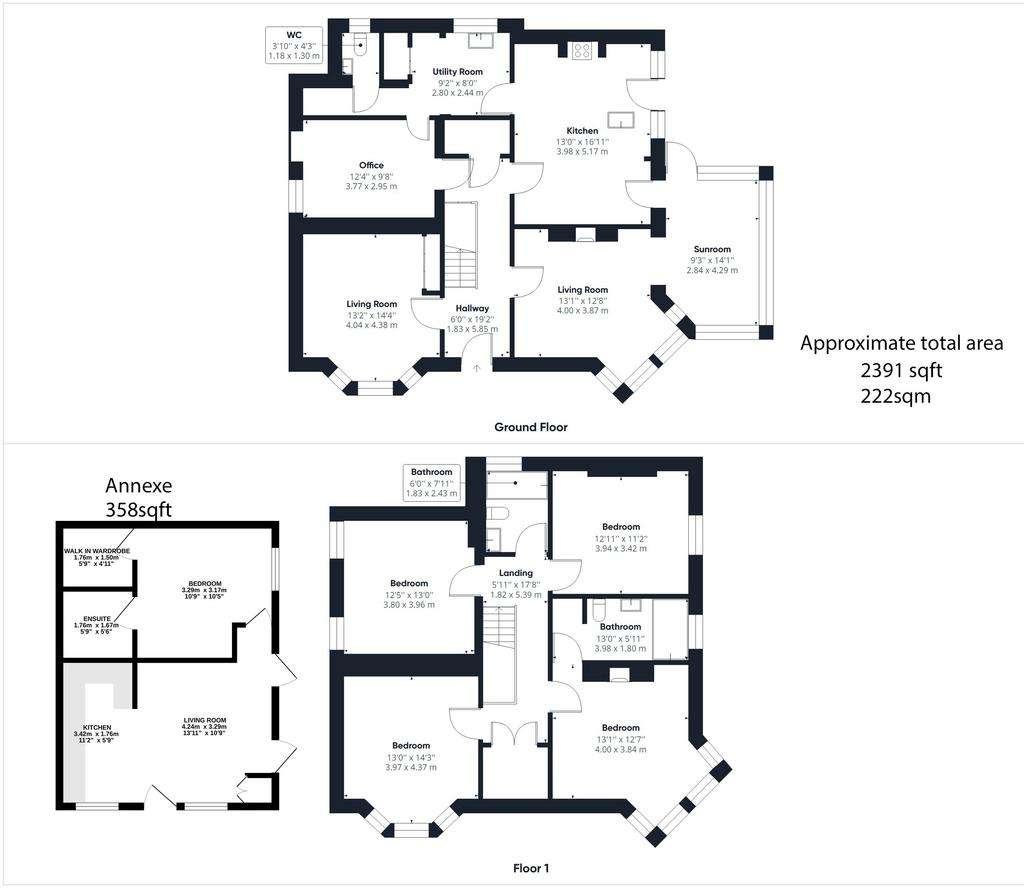 5 bedroom detached house for sale - floorplan