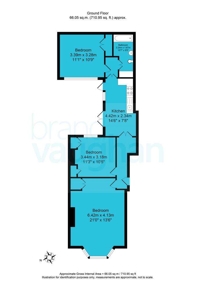 2 bedroom flat for sale - floorplan