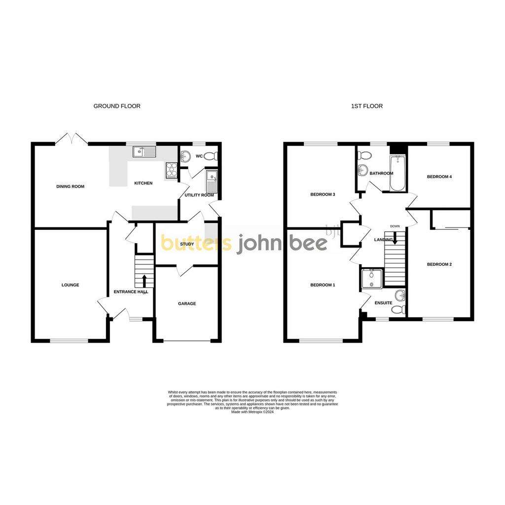 4 bedroom detached house for sale - floorplan