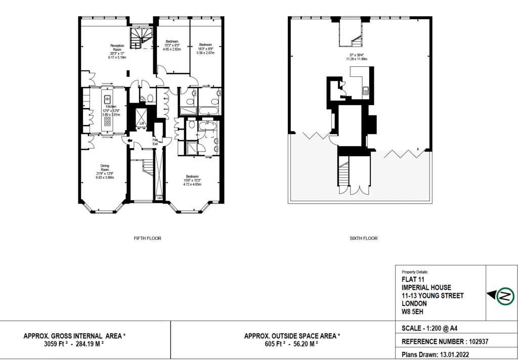 3 bedroom maisonette to rent - floorplan