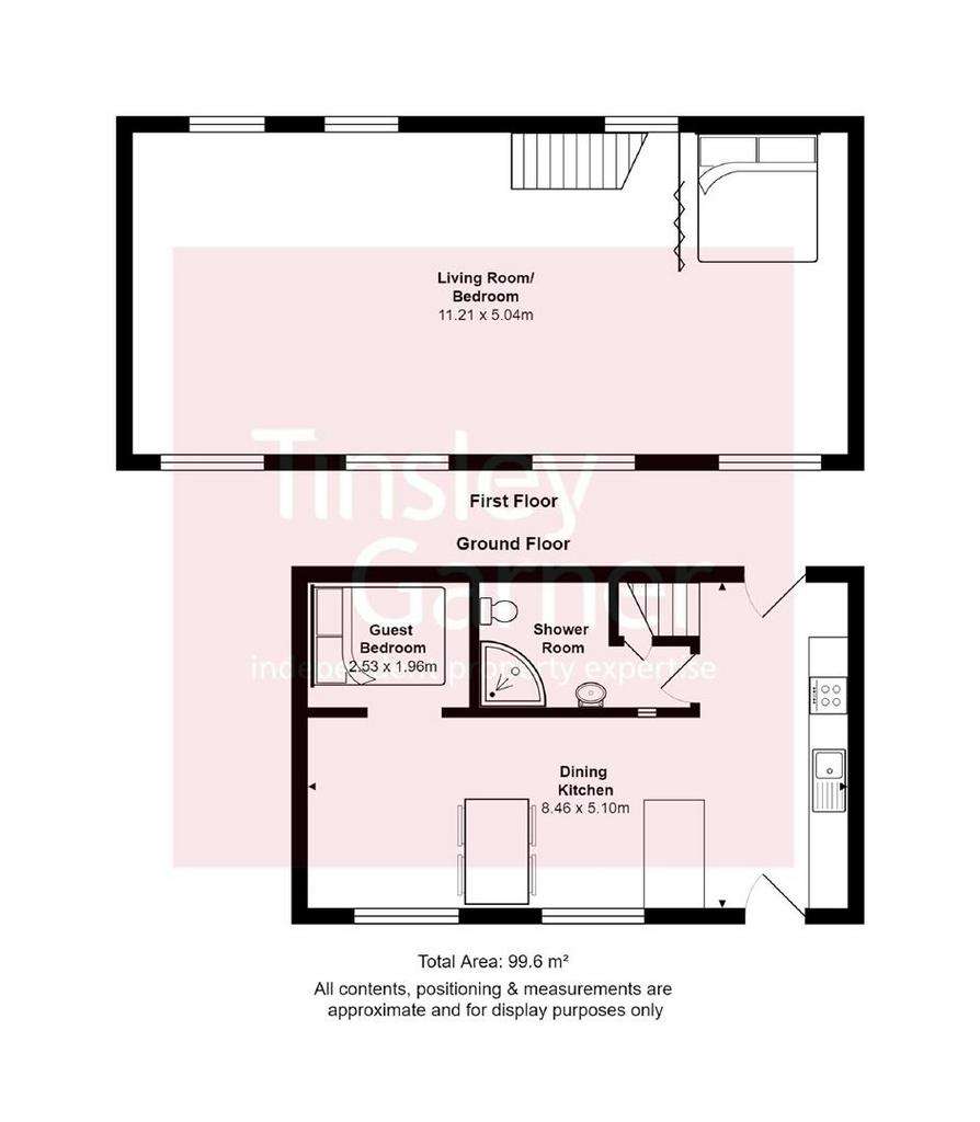 1 bedroom detached house to rent - floorplan