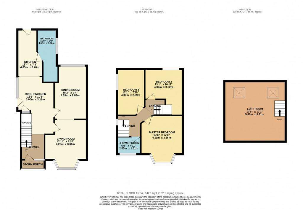 3 bedroom semi-detached house for sale - floorplan