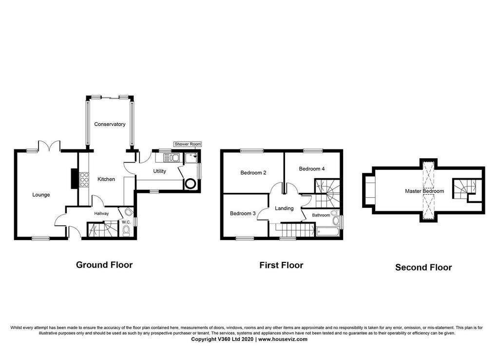 4 bedroom semi-detached house for sale - floorplan