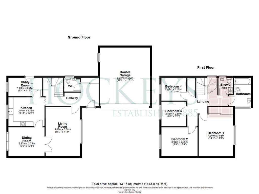 4 bedroom house for sale - floorplan