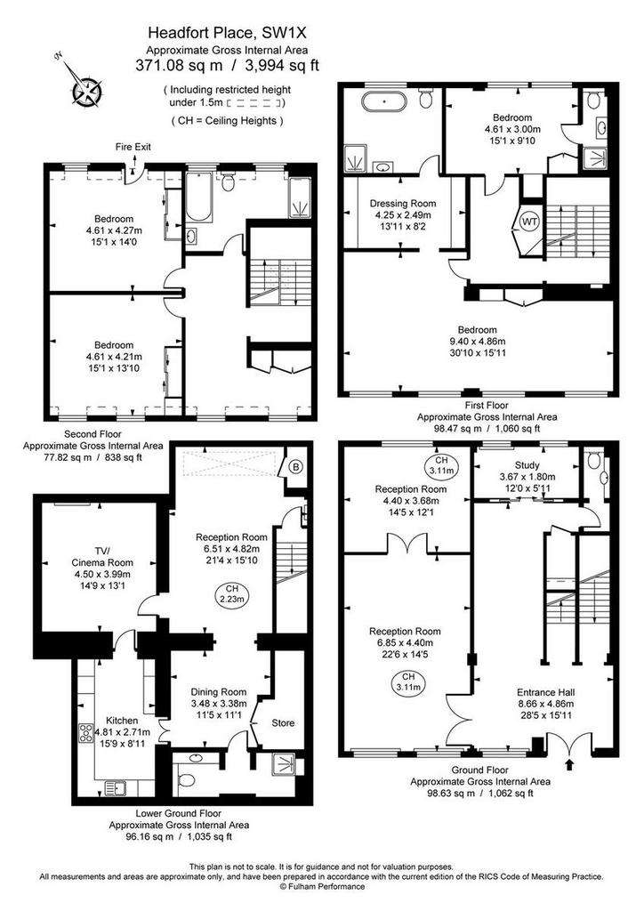 4 bedroom terraced house to rent - floorplan