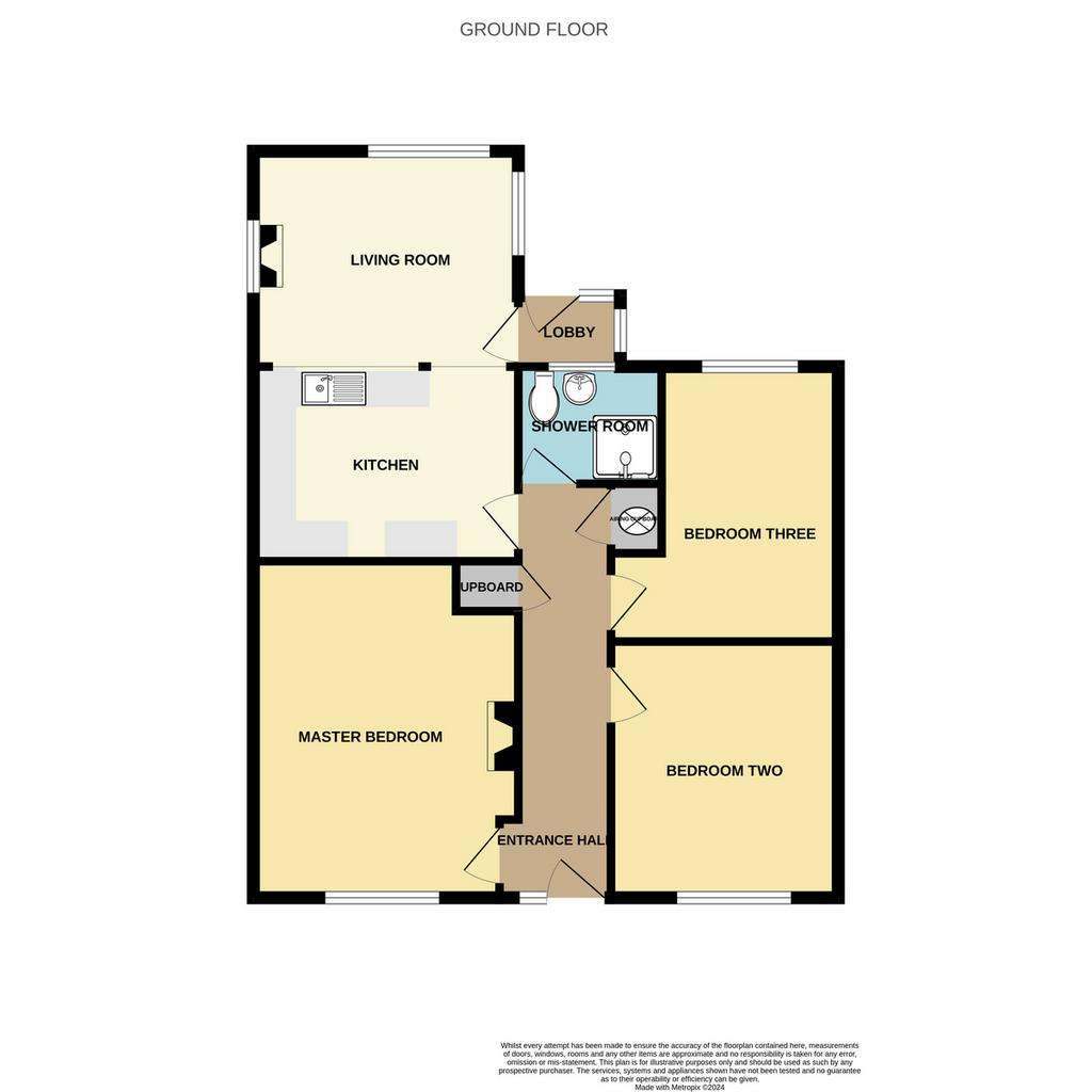 3 bedroom bungalow for sale - floorplan