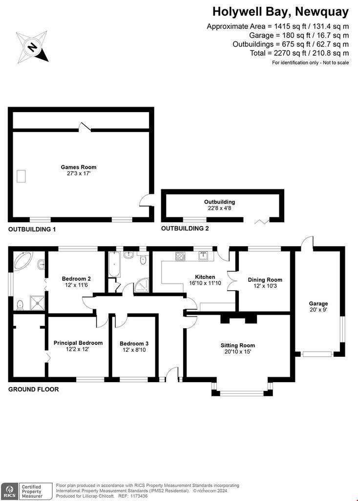 3 bedroom detached bungalow for sale - floorplan