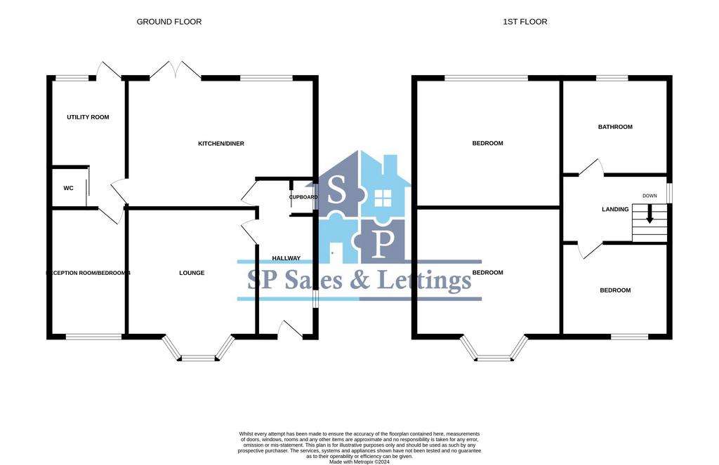 3 bedroom detached house to rent - floorplan