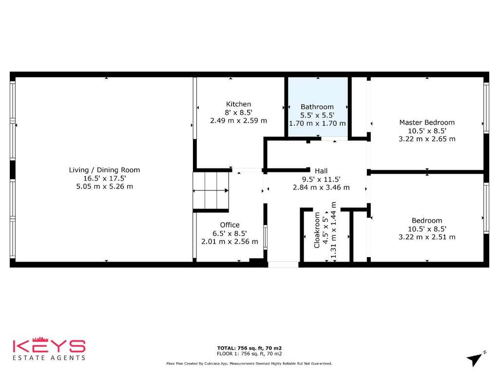 2 bedroom flat for sale - floorplan