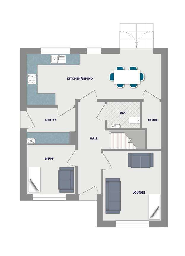 4 bedroom detached house for sale - floorplan