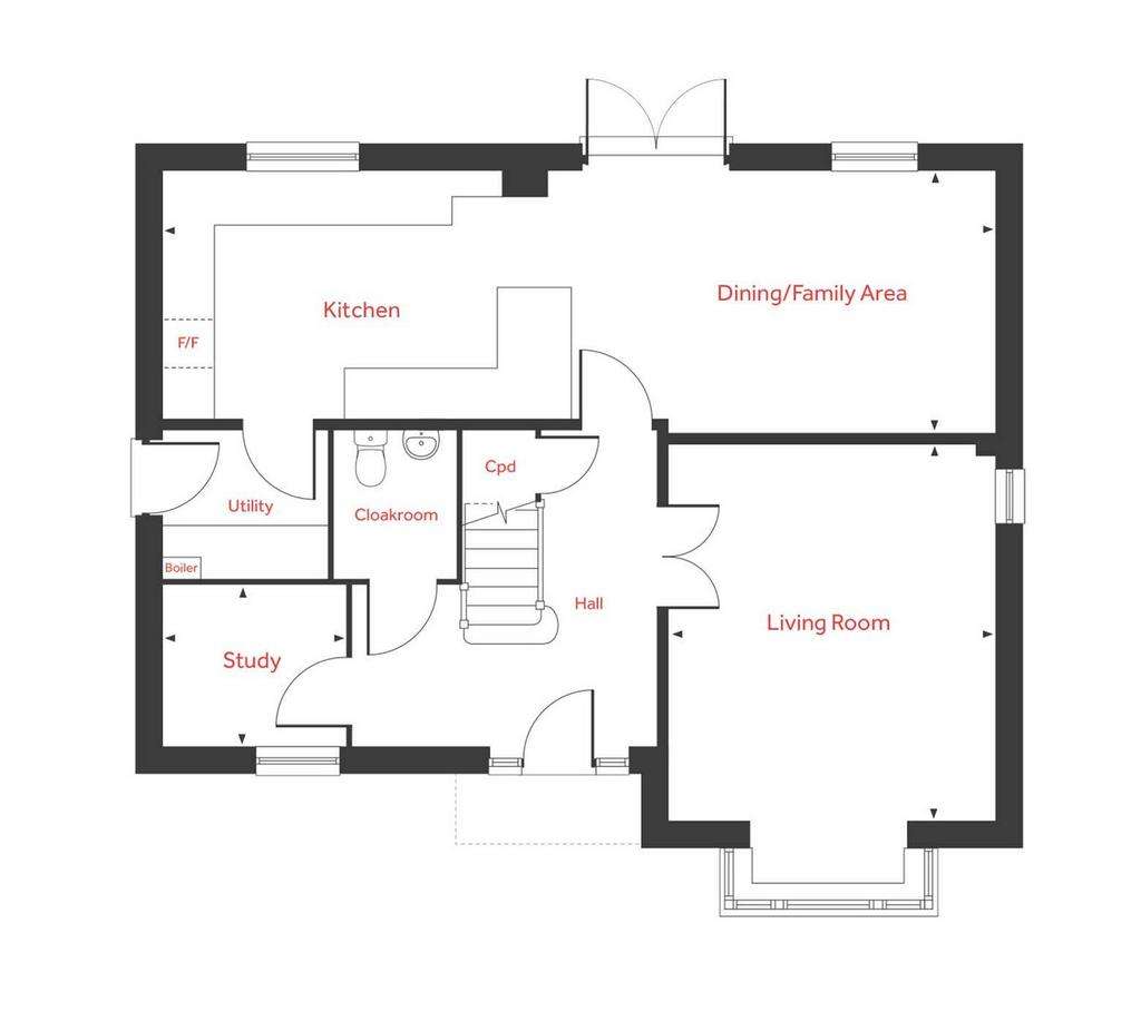 4 bedroom detached house for sale - floorplan