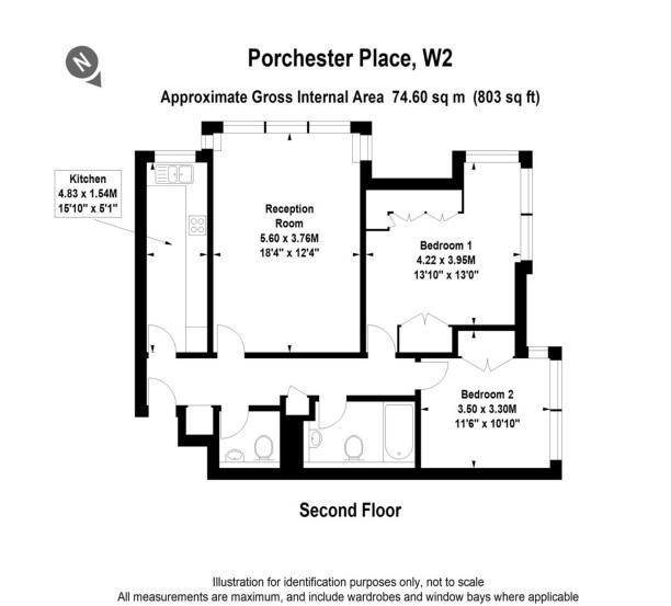 2 bedroom flat for sale - floorplan