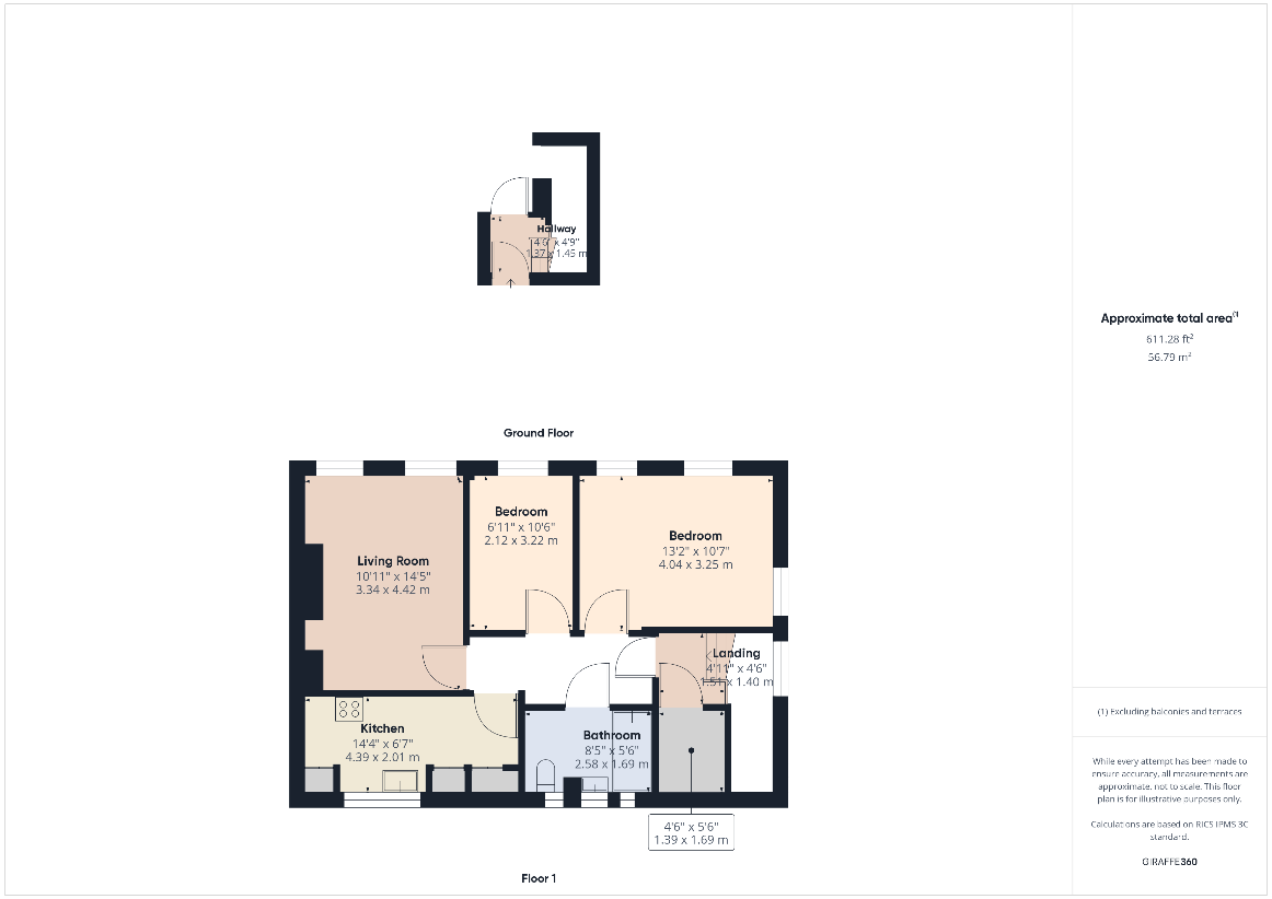 2 bedroom maisonette for sale - floorplan