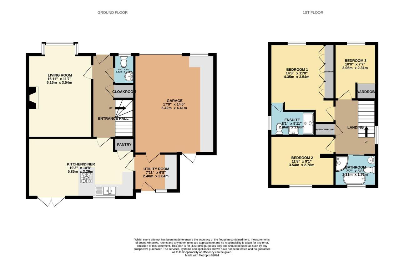 3 bedroom detached house for sale - floorplan