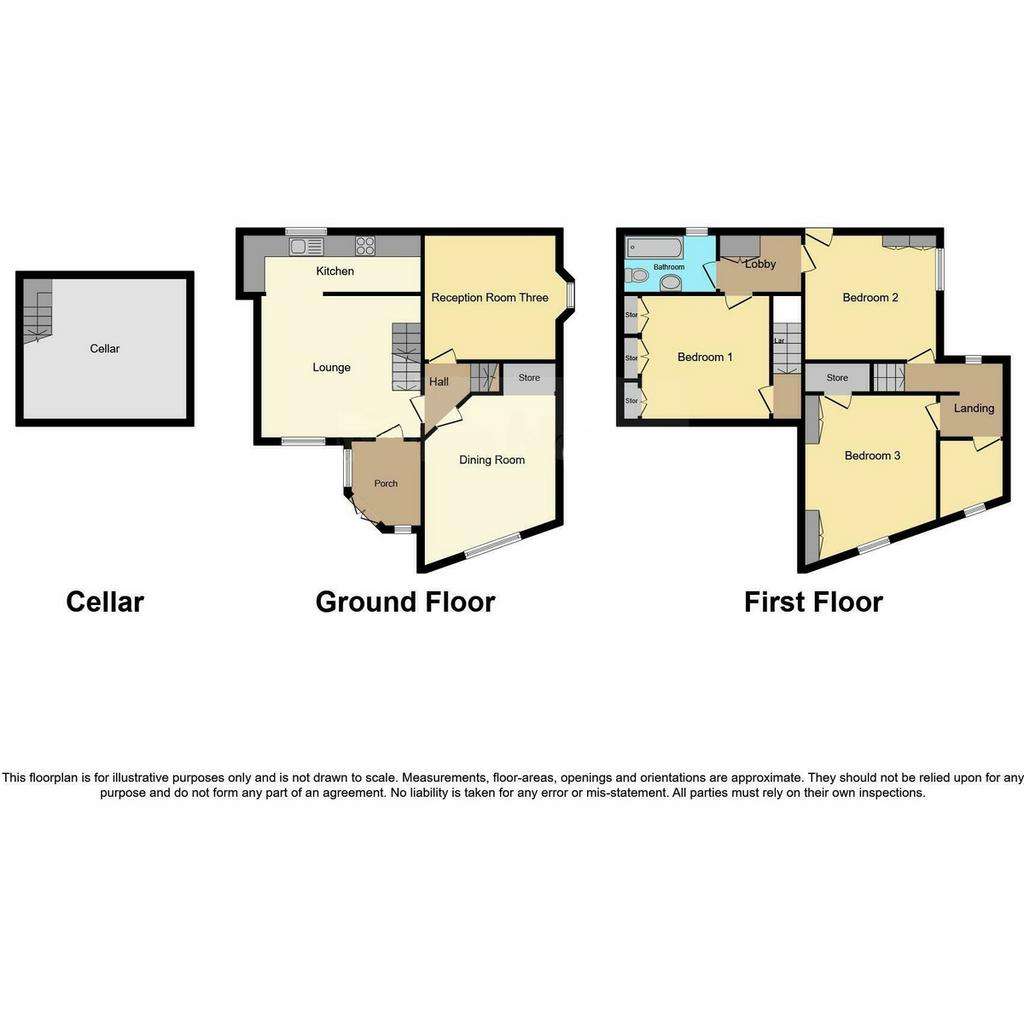 3 bedroom detached house for sale - floorplan