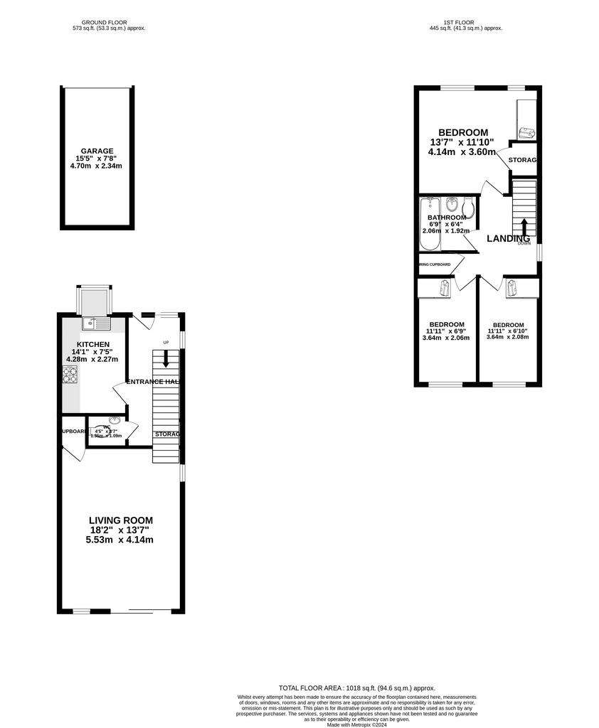 3 bedroom semi-detached house for sale - floorplan