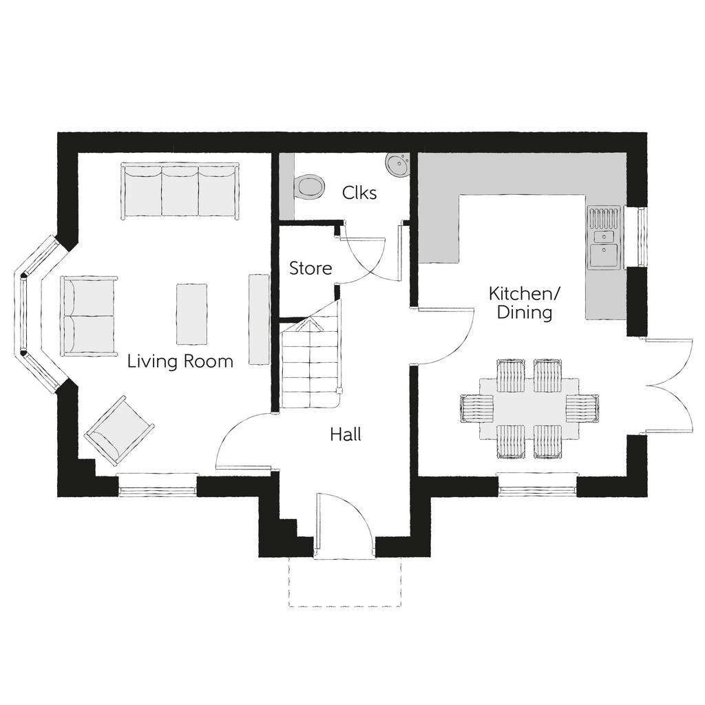 3 bedroom detached house for sale - floorplan