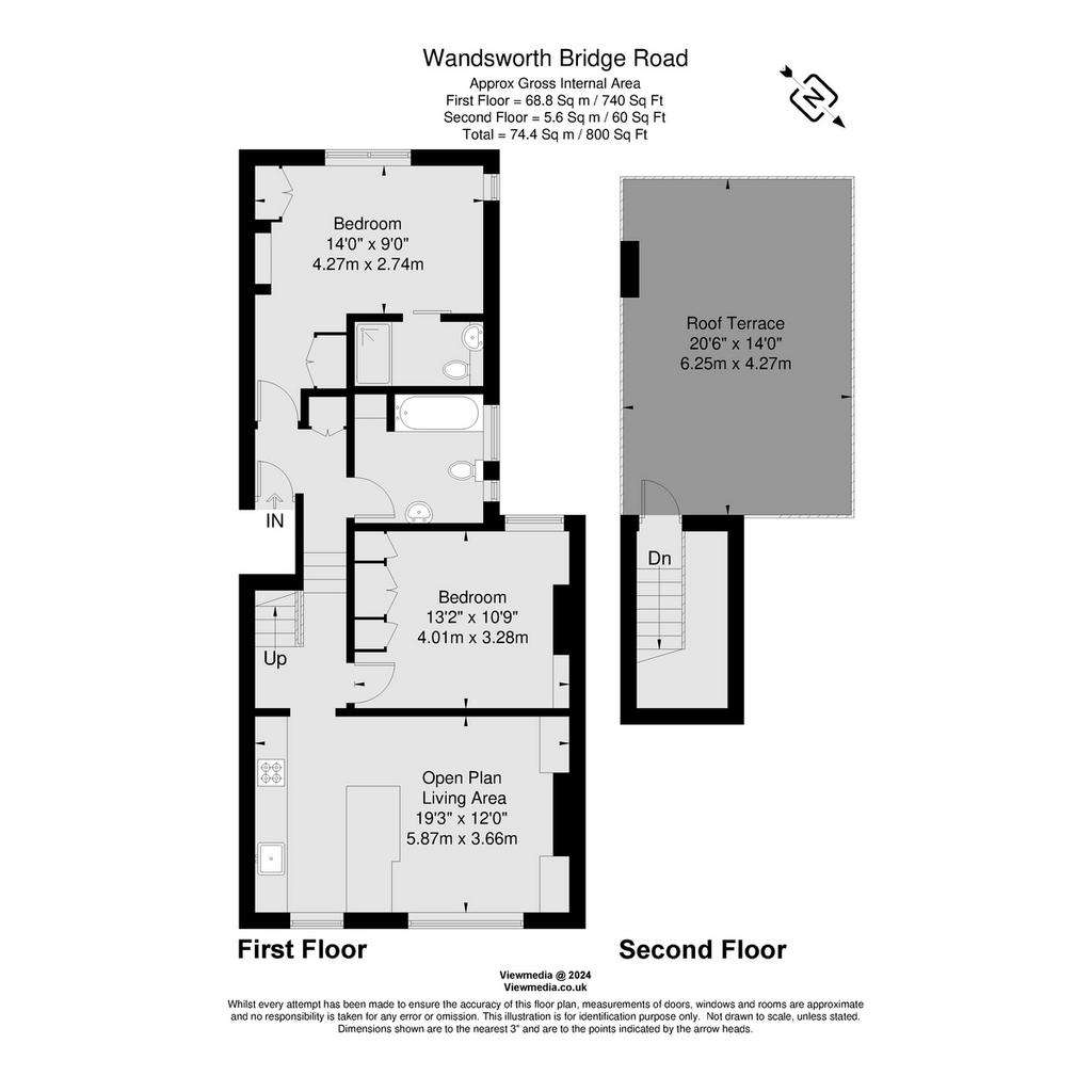 2 bedroom flat for sale - floorplan