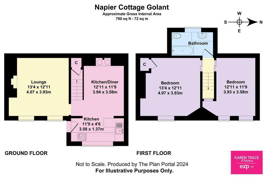 2 bedroom cottage for sale - floorplan