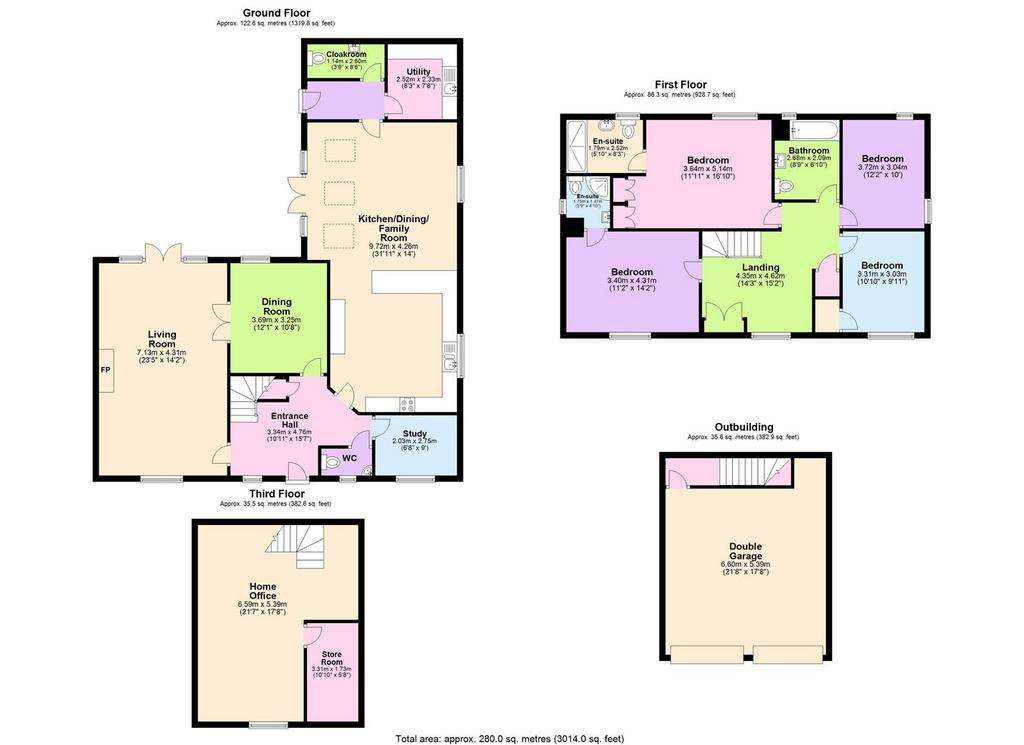 4 bedroom detached house for sale - floorplan