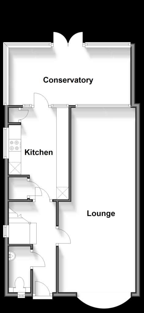 3 bedroom semi-detached house for sale - floorplan