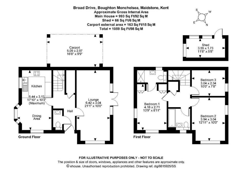 3 bedroom detached house for sale - floorplan