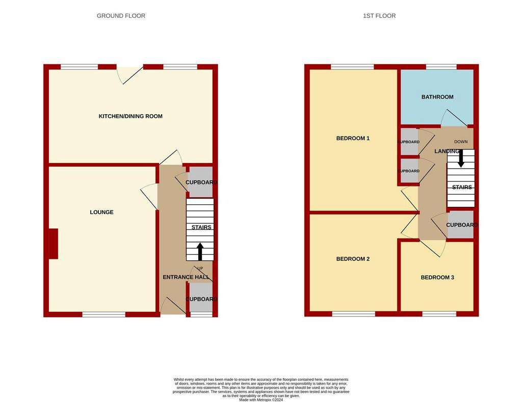 3 bedroom terraced house for sale - floorplan