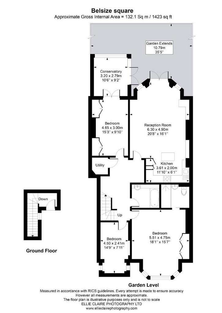 3 bedroom flat to rent - floorplan