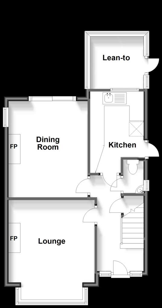 3 bedroom detached house for sale - floorplan