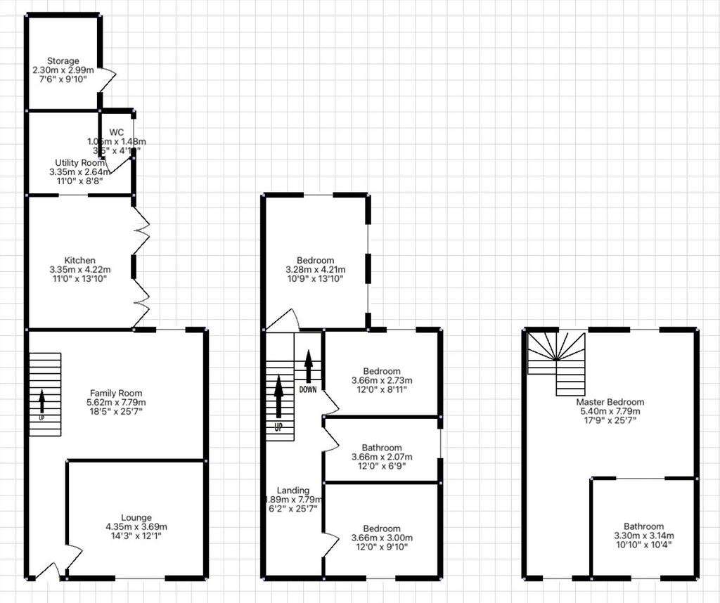 4 bedroom semi-detached house for sale - floorplan