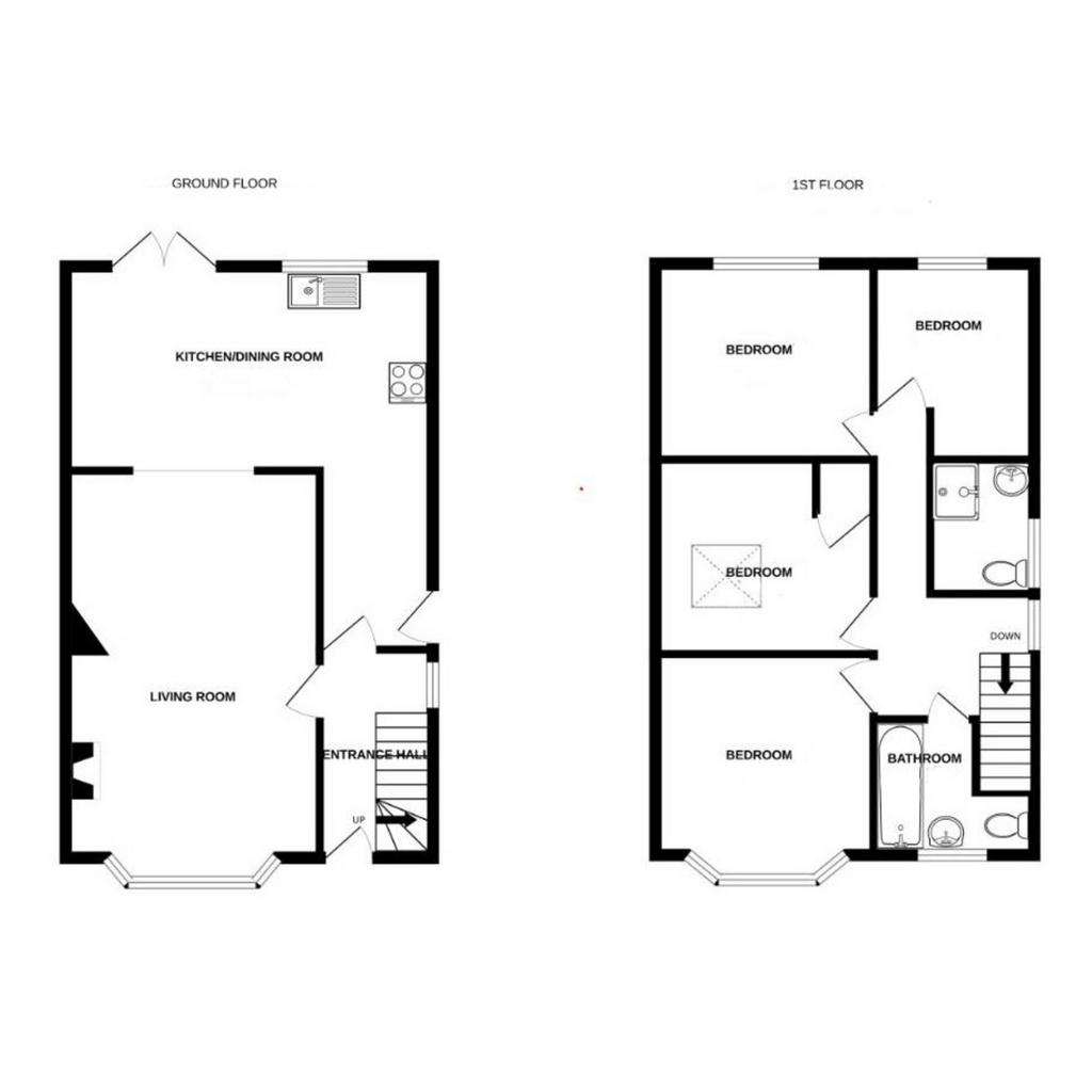 4 bedroom semi-detached house for sale - floorplan