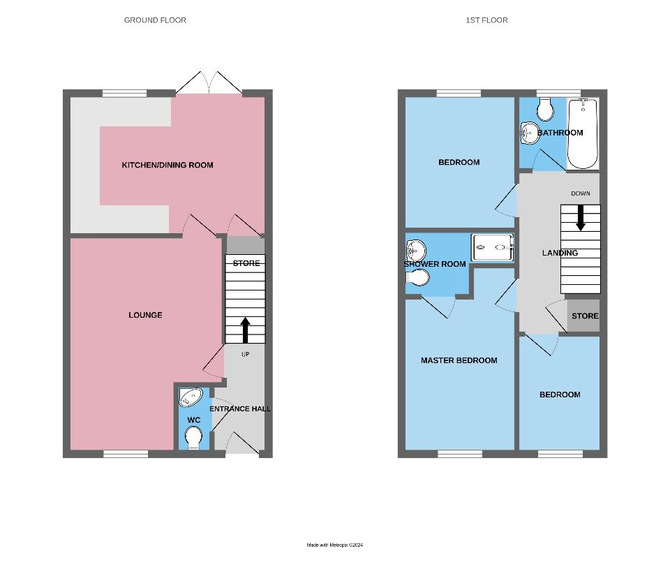 3 bedroom property for sale - floorplan