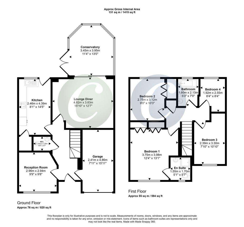 4 bedroom detached house to rent - floorplan