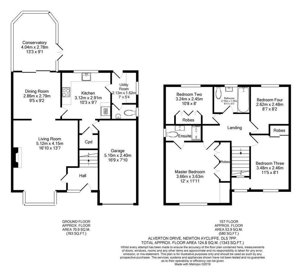 4 bedroom detached house for sale - floorplan