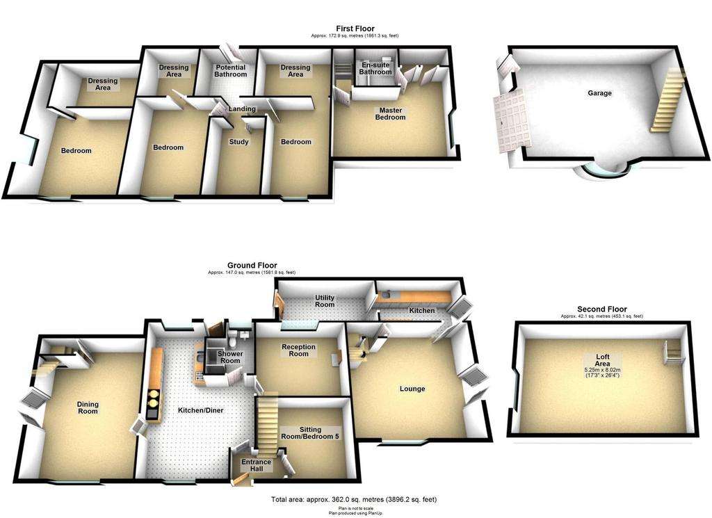 5 bedroom cottage for sale - floorplan