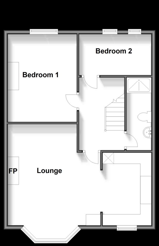 2 bedroom flat for sale - floorplan