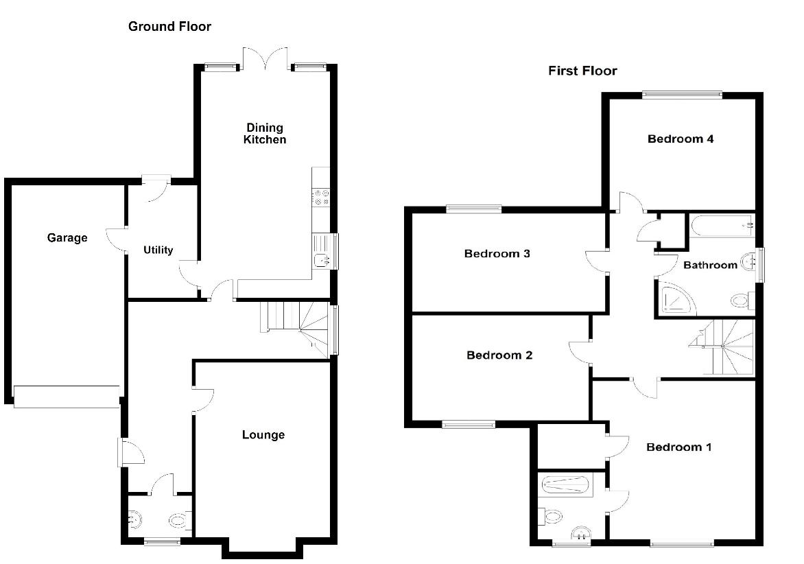 4 bedroom detached house for sale - floorplan