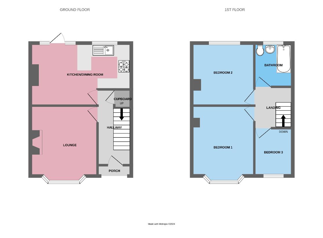 3 bedroom property for sale - floorplan