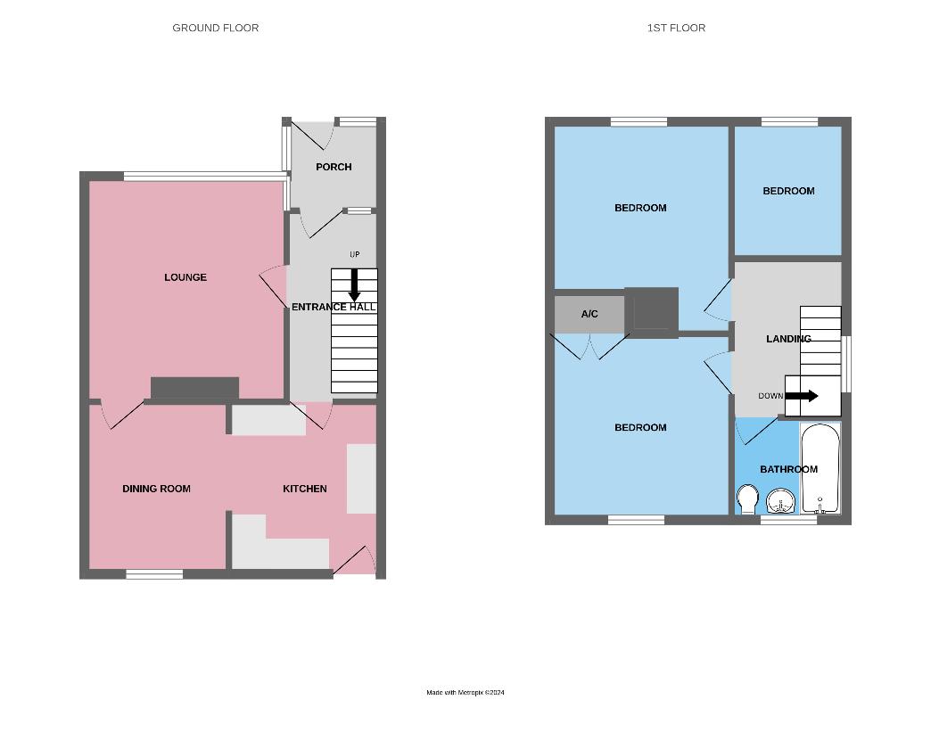 3 bedroom property for sale - floorplan