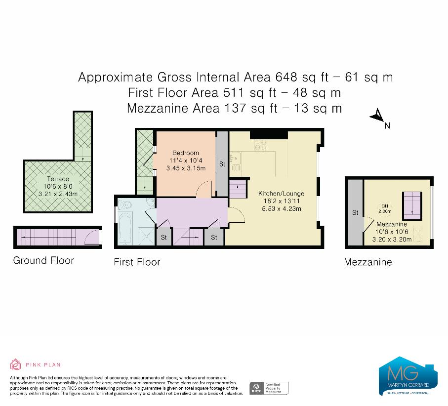 1 bedroom flat for sale - floorplan