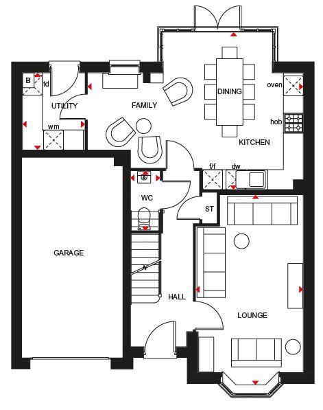 4 bedroom detached house for sale - floorplan