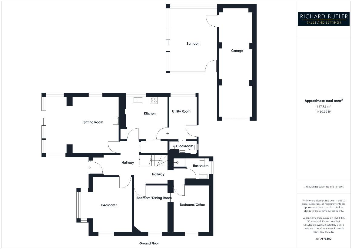 Studio flat for sale - floorplan