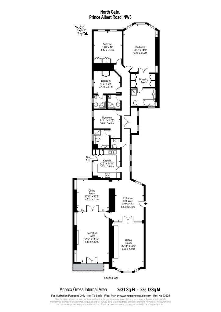 4 bedroom flat to rent - floorplan