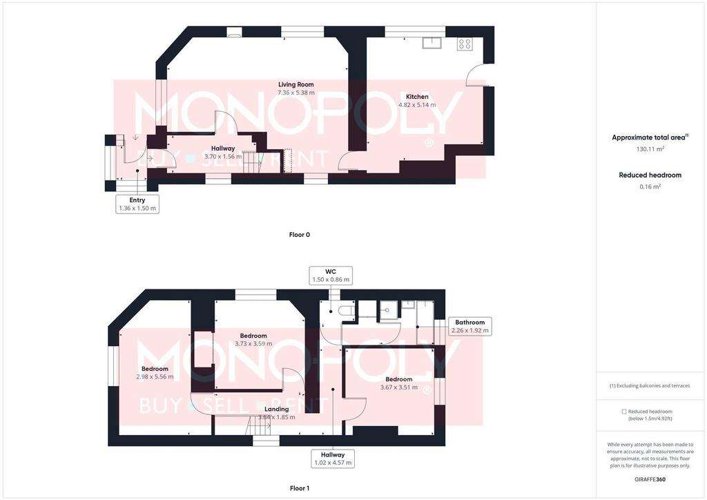 3 bedroom semi-detached house for sale - floorplan