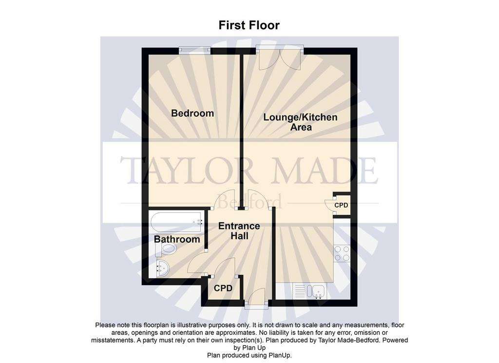 1 bedroom flat for sale - floorplan