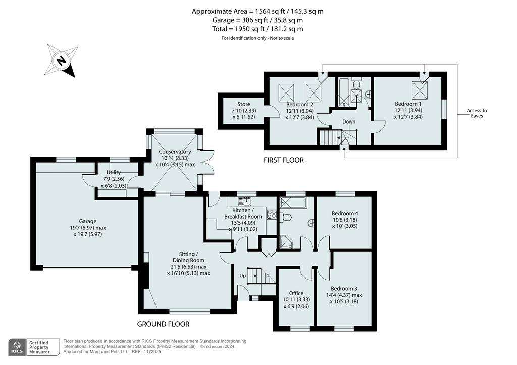 4 bedroom detached house for sale - floorplan